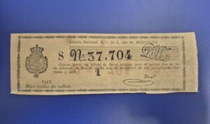 Loteria navional sorteo 2 de septiembre de 1847