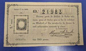 Loteria nacional sorteo 28 junio de 1895