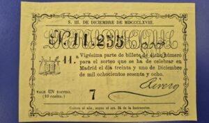 Loteria nacional sorteo 31 de diciembre de 1868