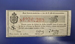 Loteria nacional sorteo 24 de septiembre de 1832