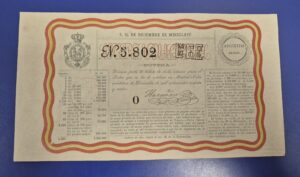 Loteria nacional sorteo 24 de diciembre de 1864 Navidad