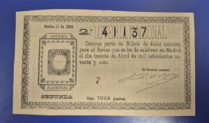 Loteria nacional sorteo 11 de 1898