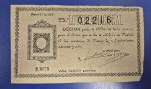Loteria nacional sorteo 7 de 1898