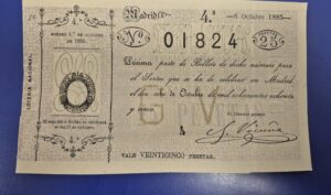 Loteria nacional sorteo 8 de octubre de 1885