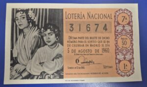 Loteria nacional sorteo 22 de 1960