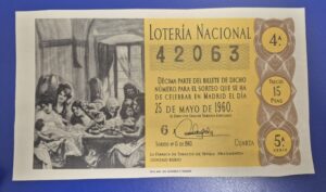 Loteria nacional sorteo 15 de 1960