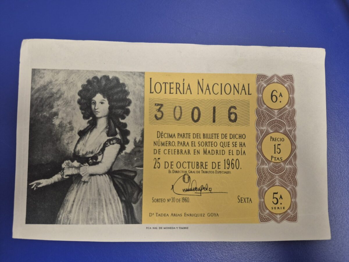 Loteria nacional sorteo 30 de 1960